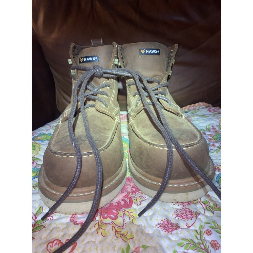 Hawx 6" Grade Comp Toe Work Boot Brown Men's Size‎ 14EE